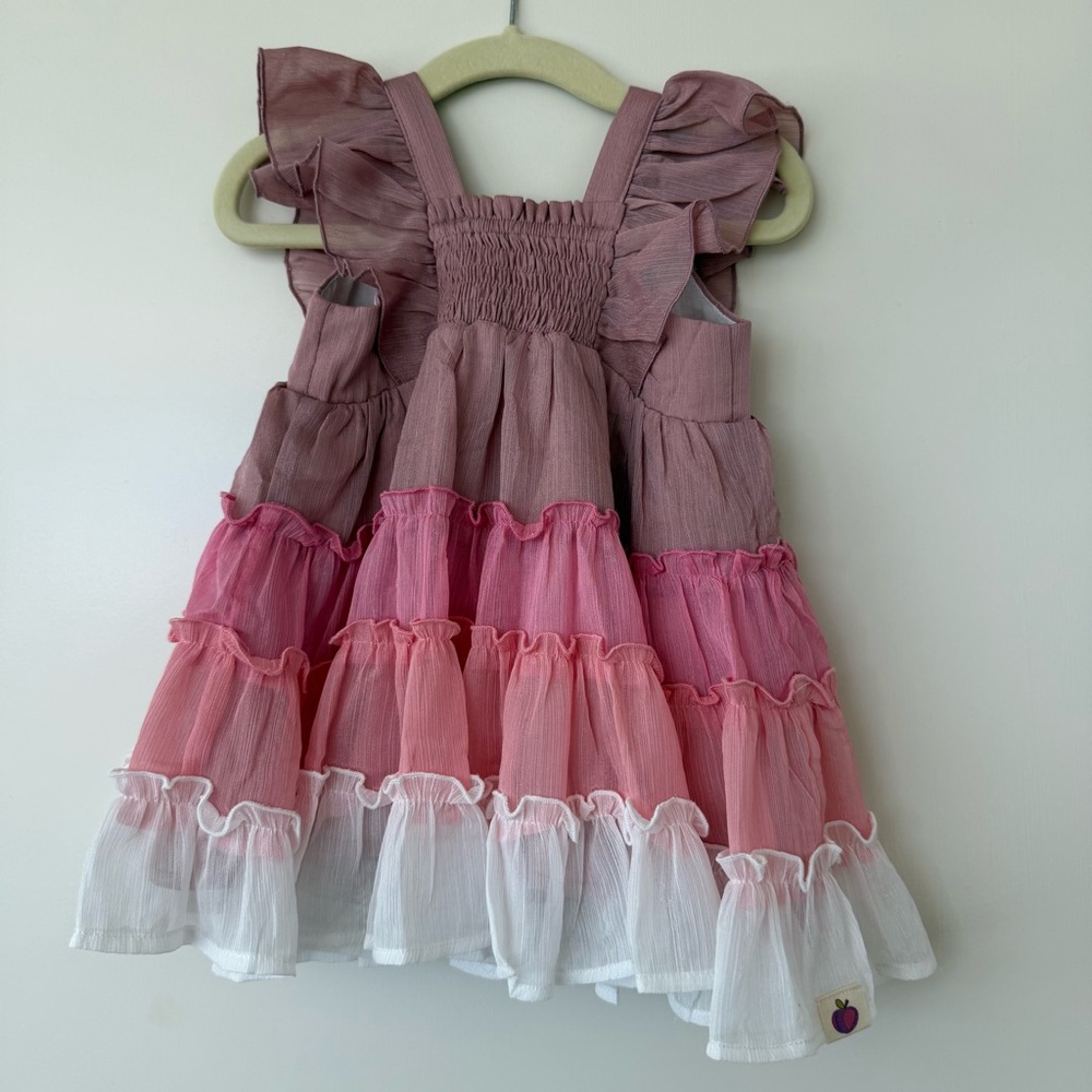 Cheeky Plum- Brielle Dress in Amour size 6-12m, NWT